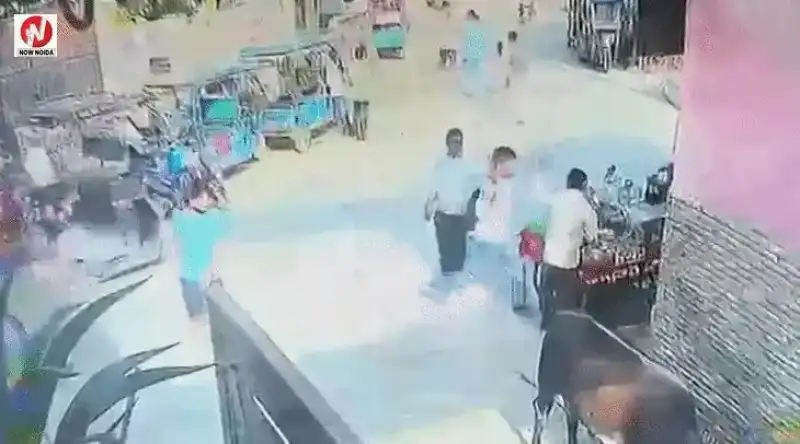 नोएडा में जूस विक्रेता से मारपीट, गाय को पॉलीथिन में रोटी खिलाने से मना करने पर दूध के बर्तन से मारा